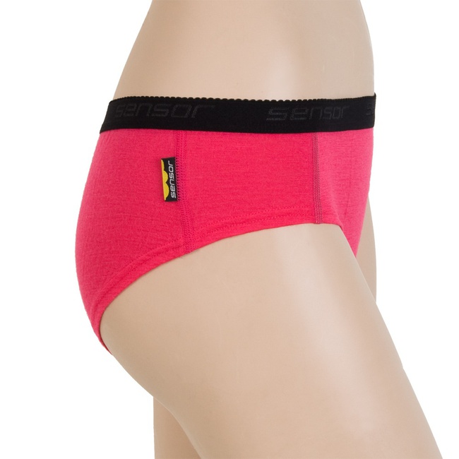 MERINO SENSOR ACTIVE - dámské kalhotky magenta