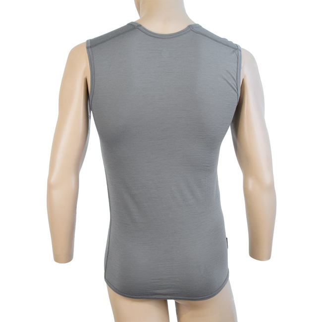 MERINO SENSOR ACTIVE - pánské triko bez rukávů, šedá