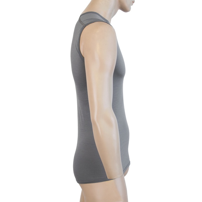 MERINO SENSOR ACTIVE - pánské triko bez rukávů, šedá