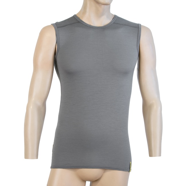 MERINO SENSOR ACTIVE - pánské triko bez rukávů, šedá