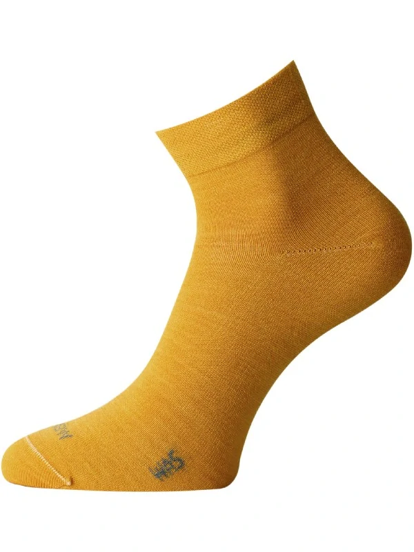WAS MERINO TREKKING LASTING vlněné ponožky, hořčicová