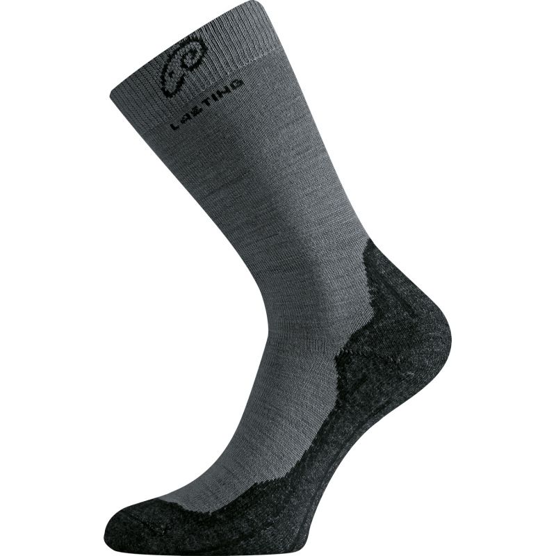 WHI MERINO TREKKING LASTING vlněné ponožky s ionty stříbra, šedá