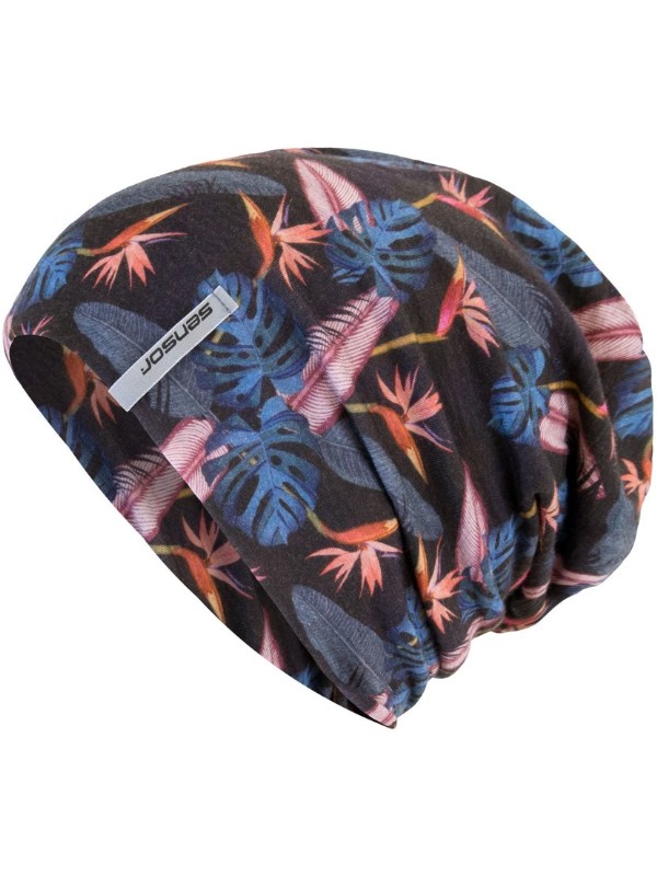MERINO IMPRESS SENSOR čepice, unisex, černá/floral