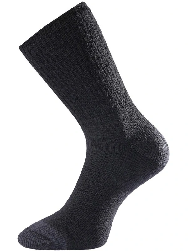 HTV MERINO TREKKING LASTING vlněné ponožky s ionty stříbra, černá