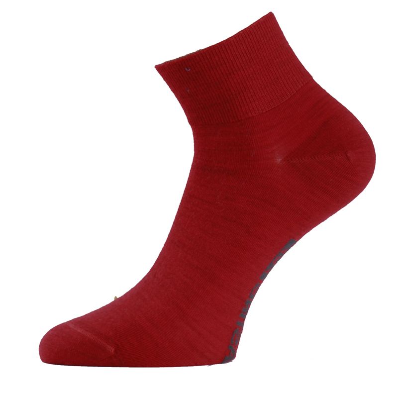 FWE MERINO TREKKING LASTING vlněné ponožky, červená