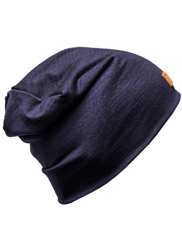 FREEBEANIE, uni merino čepice, šedý melír