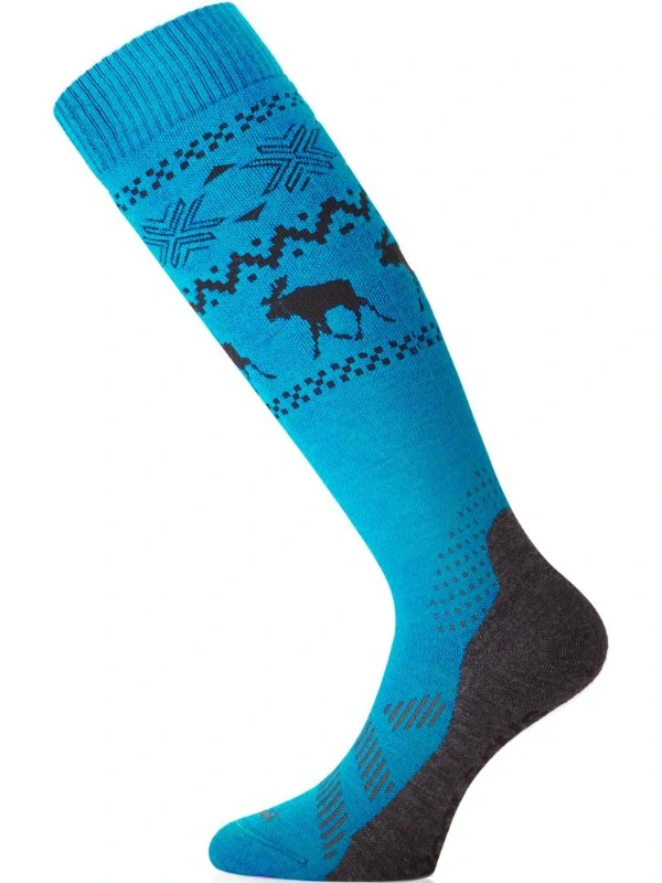 FWW MERINO LASTING lyžařská podkolenka, modrá