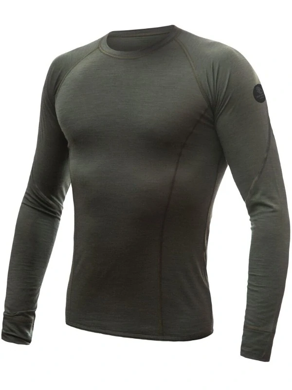 MERINO AIR SENSOR - pánské tričko s dlouhým rukávem, olive green