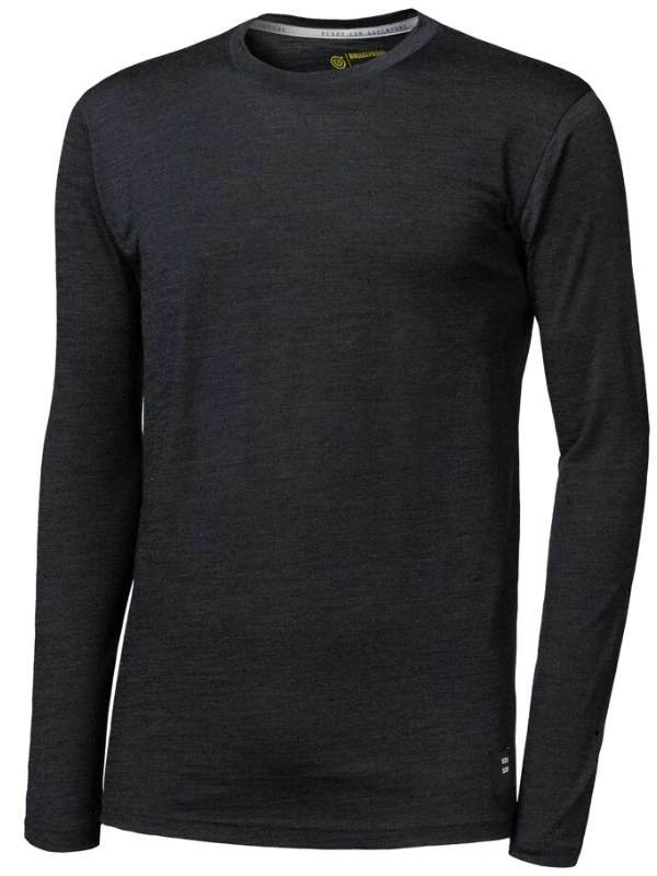 MERINO SENSOR CORDURA - pánské triko, dlouhý rukáv, černá