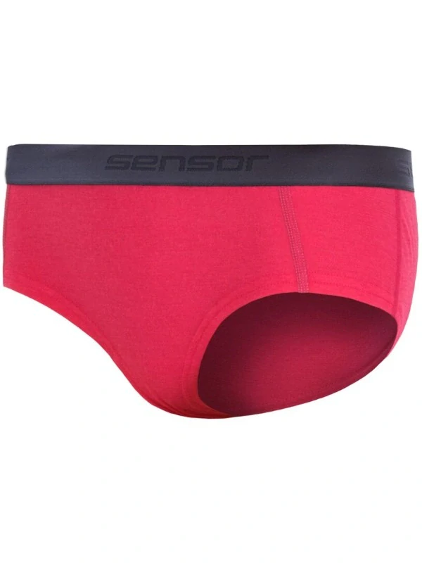 MERINO SENSOR ACTIVE - dámské kalhotky magenta