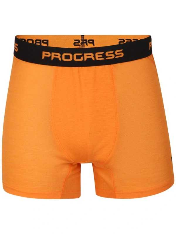 NIELS 125 pánské merino boxerky, oranžová