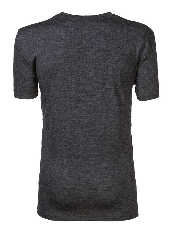 ORIGINAL MAN pánské merino tričko s krátkým rukávem, šedý melír