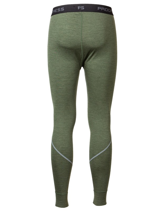 JEFF MERINO pánské merino spodky, khaki melír