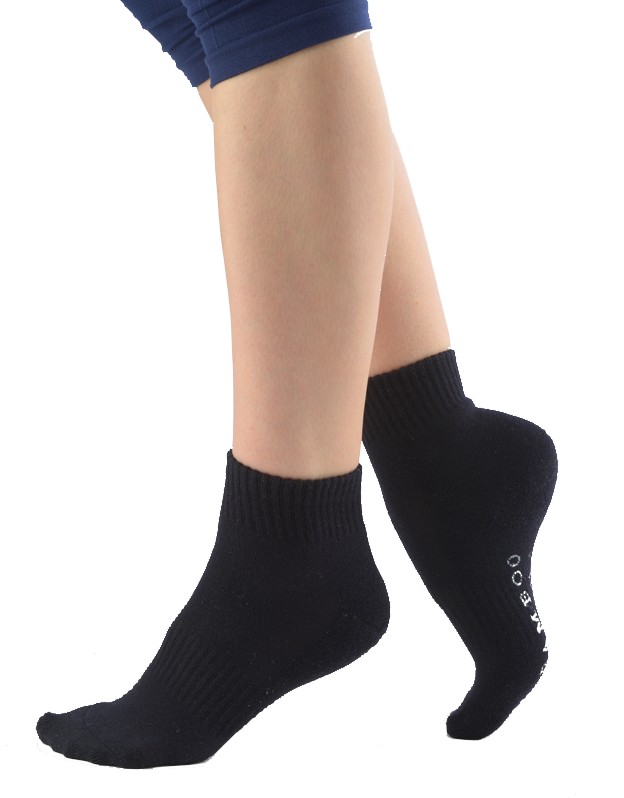 Bambusové ponožky, sportovní, froté, černá
