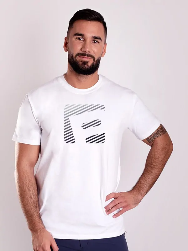 BARBAR P tričko z bambusových vláken s krátkým rukávem, bílá