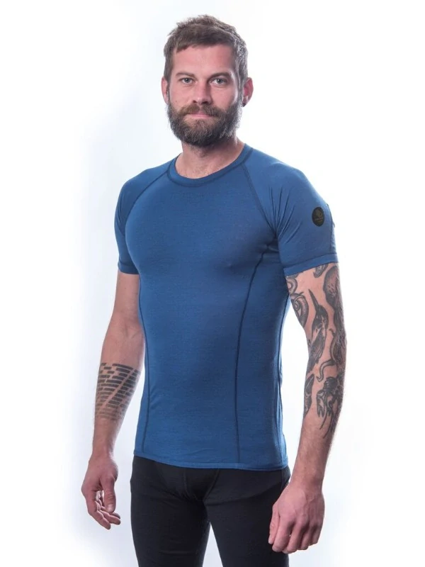 MERINO AIR NEW II SENSOR - pánské tričko s krátkým rukávem, tmavě modrá