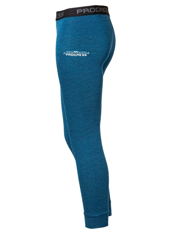 GERNY dětské funkční, kombinace merino/bamboo, spodky, petrol - modrá
