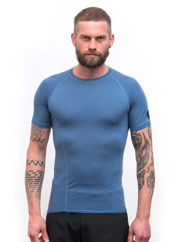 MERINO AIR NEW II SENSOR - pánské tričko s krátkým rukávem, rivera blue