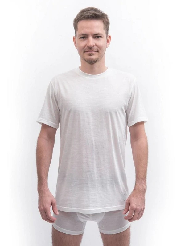 MERINO SENSOR CORDURA - pánské triko, krátký rukáv, bílá