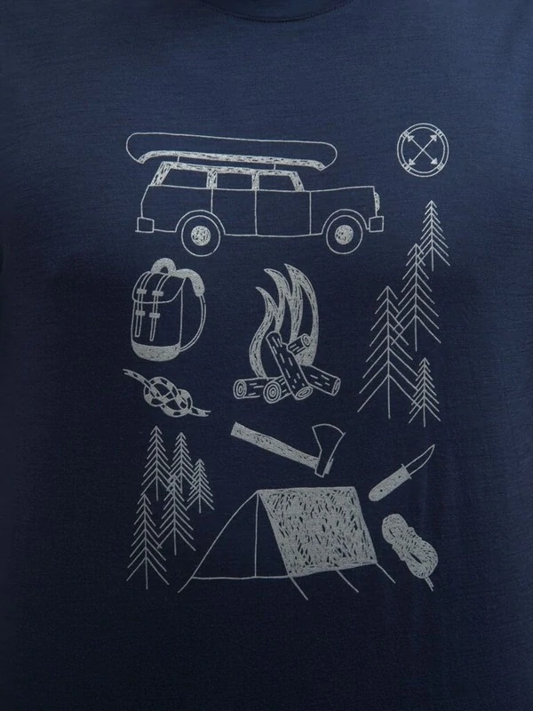 MERINO SENSOR ACTIVE OUTSIDE - pánské triko, krátký rukáv, deeep blue
