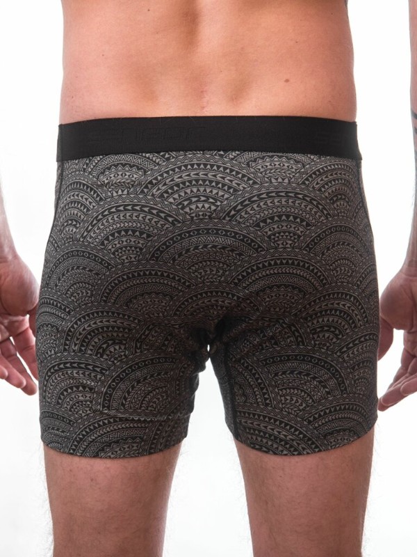 MERINO IMPRESS SENSOR - pánské trenky, ŠEDÁ/MAORI