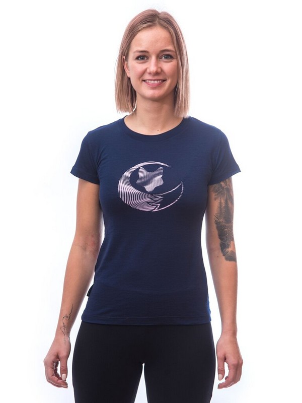 MERINO SENSOR ACTIVE PT FOX - dámské tričko, krátký rukáv, deep blue