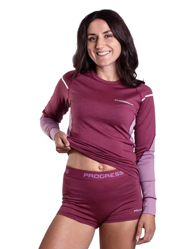 JORIKA MERINO dámské merino boxerky, ostružinová