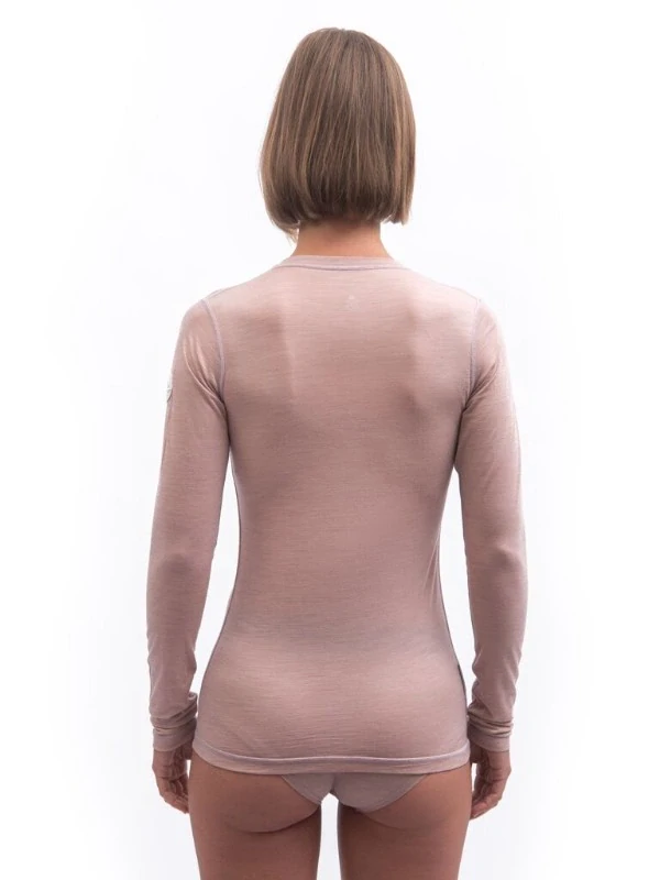 MERINO AIR NEW SENSOR - dámské tričko s dlouhým rukávem, dusty - pink