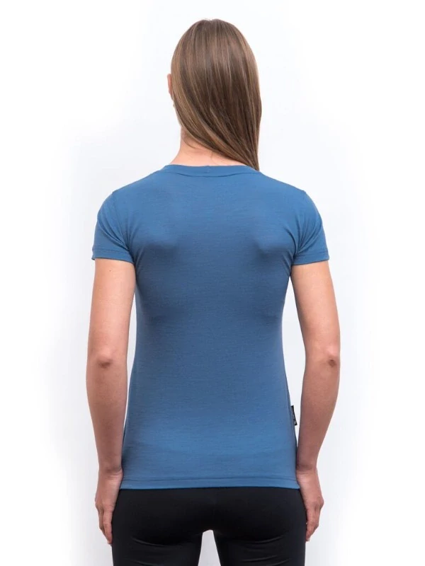 MERINO AIR NEW SENSOR PT HILLS - dámské tričko s krátkým rukávem, riviera blue