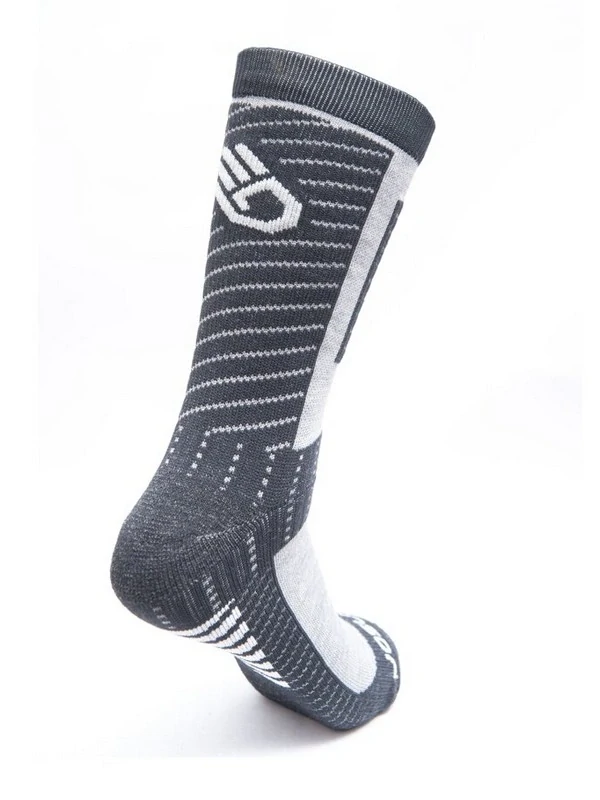 PRO SENSOR merino ponožky, černá - šedá