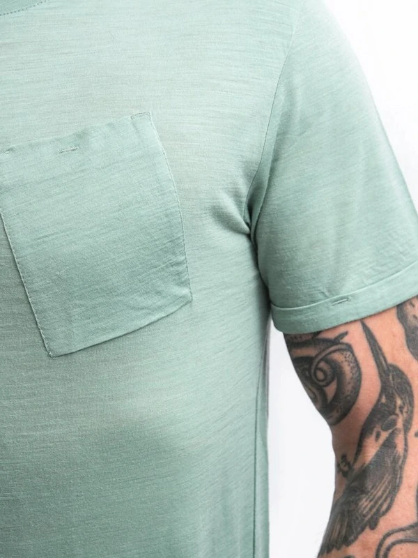 MERINO AIR SENSOR TRAVELLER - pánské tričko s krátkým rukávem, basil green