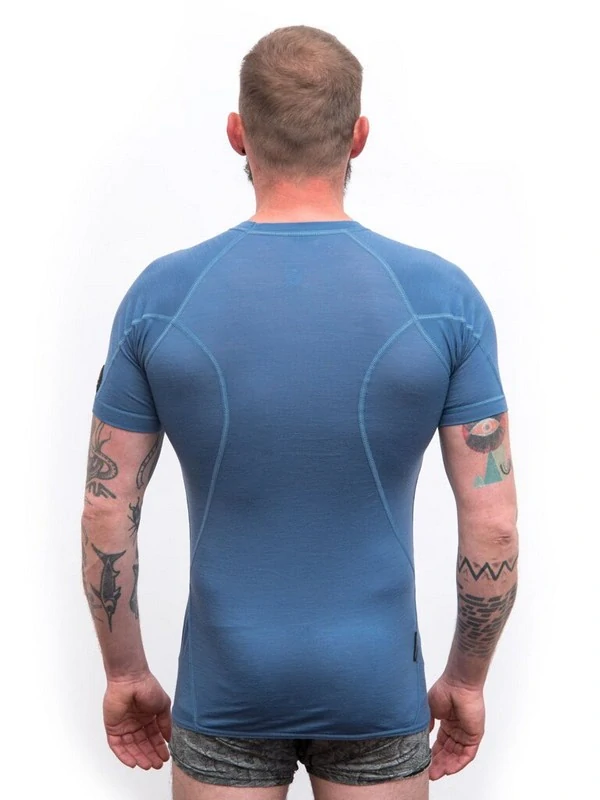 MERINO AIR NEW II SENSOR - pánské tričko s krátkým rukávem, rivera blue