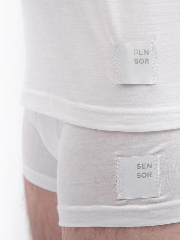 MERINO SENSOR CORDURA - pánské triko, krátký rukáv, bílá