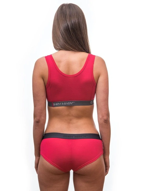 MERINO SENSOR ACTIVE - dámské kalhotky magenta
