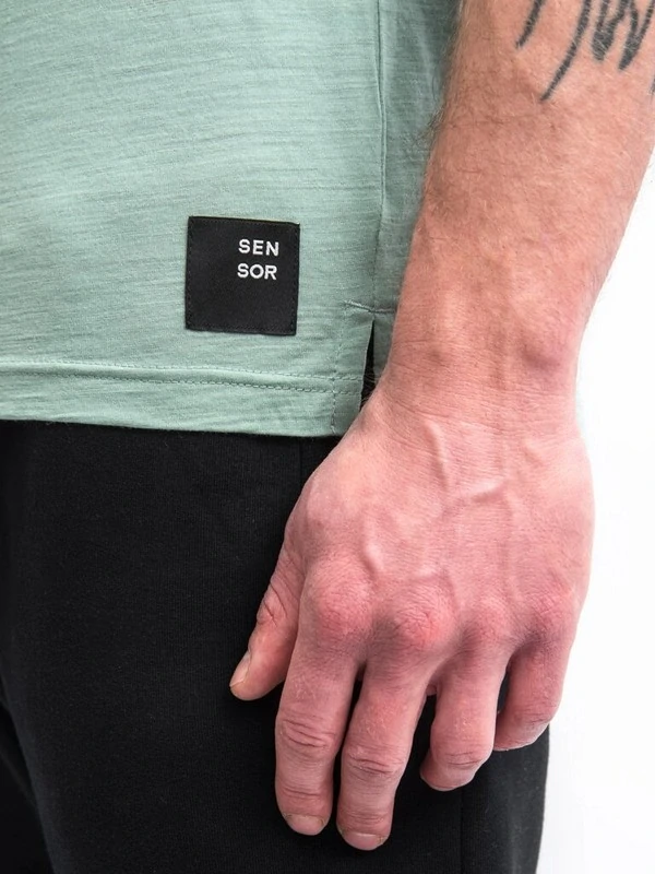 MERINO AIR SENSOR TRAVELLER - pánské tričko s krátkým rukávem, basil green