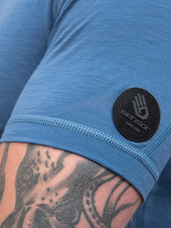MERINO AIR NEW II SENSOR - pánské tričko s krátkým rukávem, rivera blue