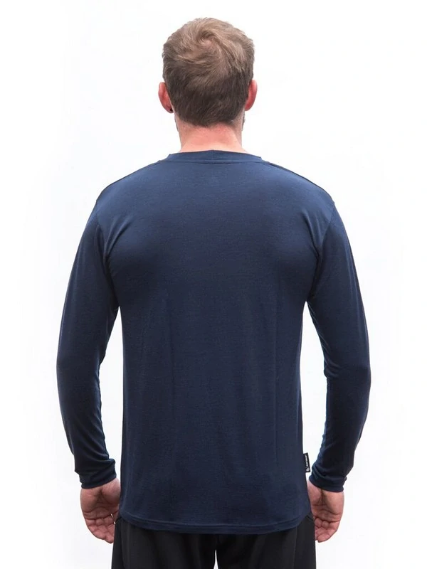 MERINO SENSOR ACTIVE OUTSIDE - pánské triko, dlouhý rukáv, deeep blue