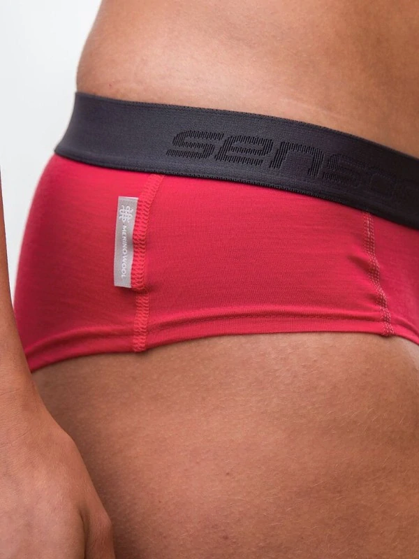 MERINO SENSOR ACTIVE - dámské kalhotky magenta