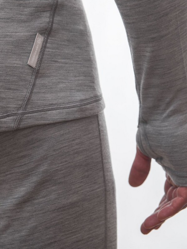MERINO SENSOR BOLD M1 - pánské tričko s dlouhým rukávem, cool gray