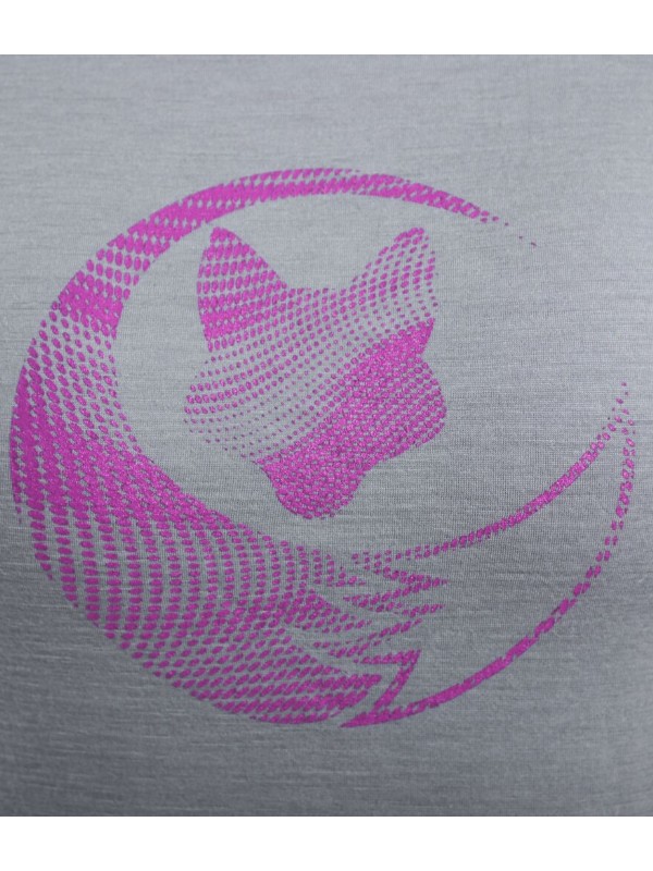 MERINO SENSOR ACTIVE PT FOX - dámské tričko, krátký rukáv, šedá