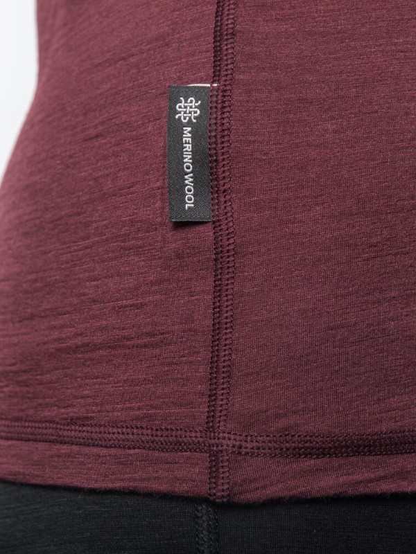 MERINO AIR NEW SENSOR - dámské tričko s dlouhým rukávem, dusty - pink