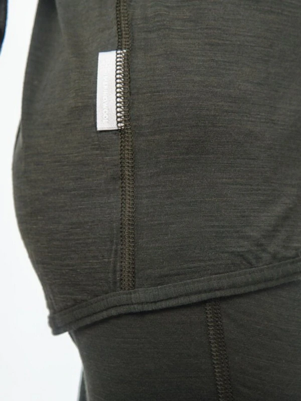 MERINO AIR SENSOR dětský/juniorský set trička s dlouhým rukávem a spodků, green