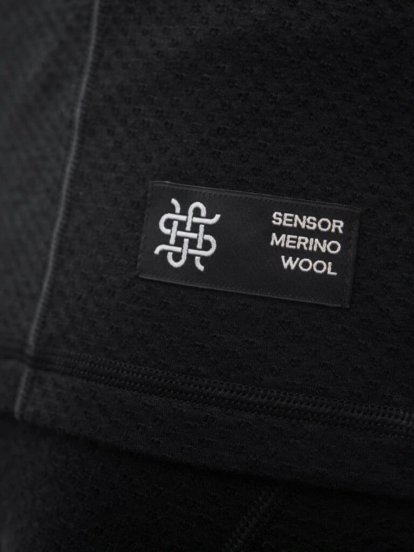 MERINO SENSOR DF - pánské tričko, krátký rukáv, černá