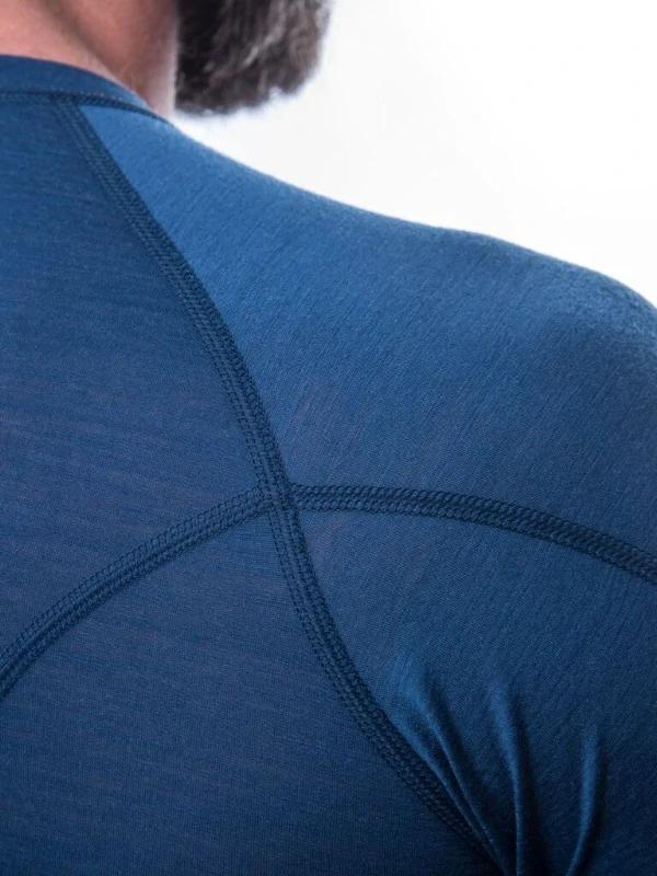 MERINO AIR SENSOR - pánské tričko s dlouhým rukávem, tmavě modrá