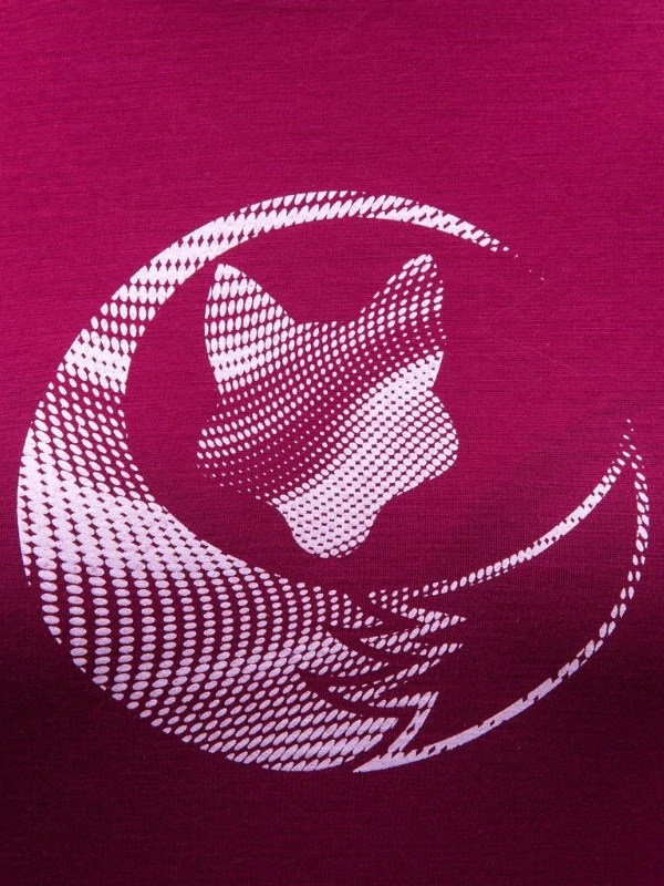 MERINO SENSOR ACTIVE FOX - dámské tričko, dlouhý rukáv, lilla