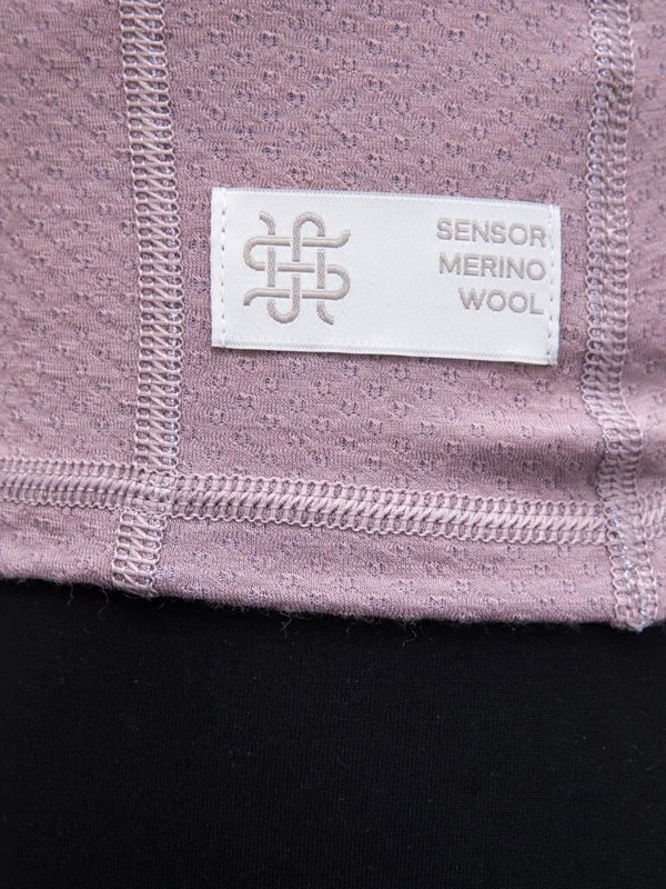 MERINO SENSOR DF - dámské tričko, dlouhý rukáv, zip u krku, mystic violet