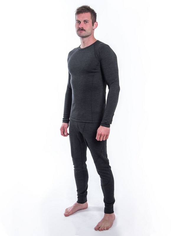 MERINO SENSOR BOLD M1 - pánské tričko s dlouhým rukávem, anthracite/gray