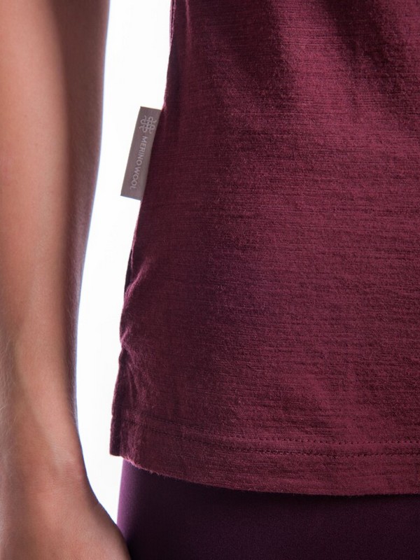 MERINO AIR NEW SENSOR PT HILLS - dámské tričko s krátkým rukávem, port red