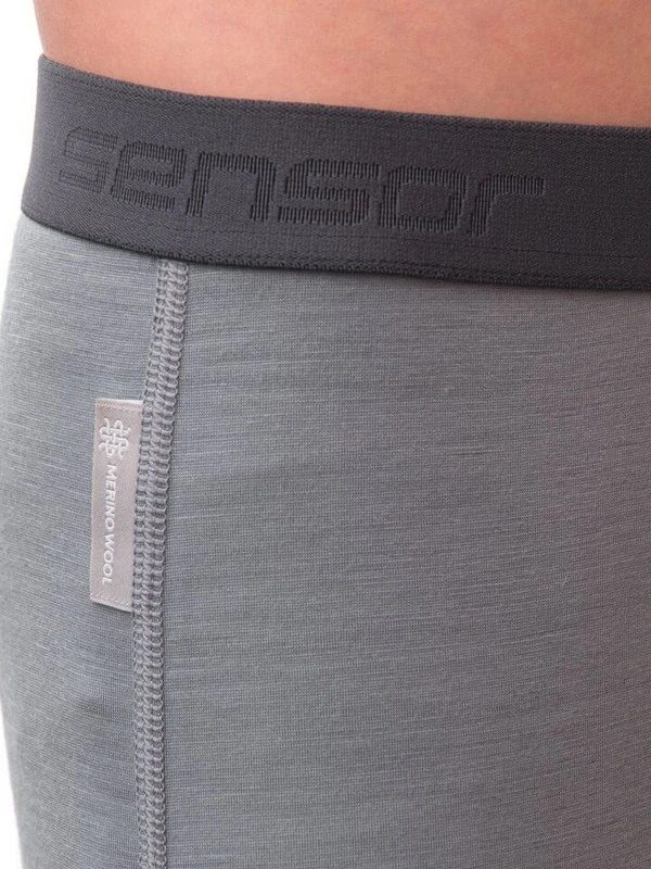 MERINO ACTIVE SENSOR juniorský set trička s dlouhým rukávem a spodků, šedá