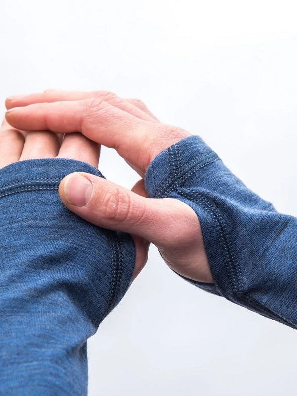 MERINO SENSOR BOLD M1 - pánské tričko s dlouhým rukávem, cool blue